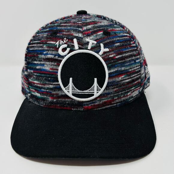 Golden State Warriors Hat Snapback New Era Hardwood Classics Multicolor The City - Picture 1 of 8